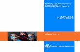 Emergency Food Security Assessment (EFSA) March … Kyrgyzstan EFSA March... · Emergency Food Security Assessment (EFSA) ... who gave their time to answer enumerators‘ questions