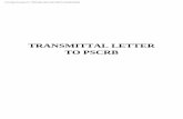 TRANSMITTAL LETTER TO PSCRB · 2017-06-23 · TRANSMITTAL LETTER TO PSCRB DocuSign Envelope ID: 4766FAEB-456A-4F6C-8EFE-014E99C65AB3