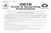 GENERAL INFORMATION (Refer to enclosed Street … INFORMATION (Refer to enclosed Street Listing for designated collection day) ... Christmas Tree Recycling Project - December 26, 2015