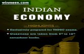Indian Economy By Winmeen · Indian Economy By Winmeen ... Primary sectors include activities such as agriculture, f orestry, fishing, mining and quarrying. 23. What are secondary