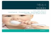 Infant feeding guidelines - Information for health workers · Web viewthe world Health organization (wHo) states that ‘breastfeeding is an unequalled way of providing ideal food