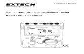 User's Guide Digital High Voltage Insulation Tester · User's Guide Digital High Voltage Insulation Tester Model 380395 or 380396 MAX MIN
