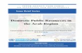 Domestic Public Resources in the Arab Region Public Resources in the Arab Region Outline 1. Introduction 2. Key trends in domestic resource mobilisation Taxation Debt financing 3.