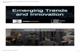 Emerging Trends and Innovation Dawson: Emerging Trends and Innovation CMIC16 ... Marketing Process Organisation Strategy Innovation by recombination “I put together elements that