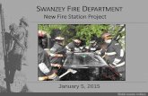 SWANZEY FIRE DEPARTMENT - Town of Swanzey, NH760A44B6-0D83-4ACA...Swanzey Fire Department Station 1 – East Swanzey • Established in 1902 • Station Constructed in 1950 • Originally