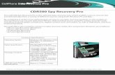 CDR500 Spy Recovery Pro - Spy Emporium Datasheet.pdf · SMS Contacts Call Log Calendar Internet History ... Any data found by the software can be exported to your ... CDR500 Spy Recovery