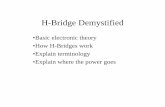 H-Bridge - Ywebrobotika.yweb.sk/skola/H-brigde/H-Bridge.pdf · 2015-01-16 · • Current rises indefinitely based upon inductance and voltage. Basic Theory: ... PMDC motor • PMDC