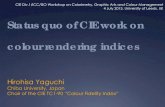 CIE TC1-90 Colour fidelity .Status quo of CIE work on colour rendering indices Hirohisa Yaguchi Chiba