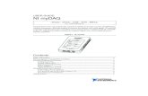 USER GUIDE NI myDAQ · 2016-07-19 · USER GUIDE NI myDAQ ... (ARB) ... NI myDAQ and NI Multisim You can use NI ELVISmx instruments in NI Multisim to simulate a circuit, ...