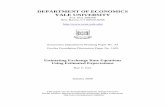 DEPARTMENT OF ECONOMICS YALE UNIVERSITY · DEPARTMENT OF ECONOMICS YALE UNIVERSITY P.O. Box 208268 New Haven, CT 06520-8268  Economics Department Working Paper No. 33