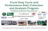 Truck Duty Cycle and Performance Data Collection and ... · and Analysis Program (the Medium Truck Duty Cycle ... brake and tire performance ... Complete collection of Dillard Construction