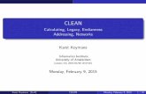 CLEAN - Calculating, Legacy, Endianness Addressing, Networks · CLEAN Calculating, Legacy, Endianness Addressing, Networks Karst Koymans ... Converting from decimal to binary IPv4
