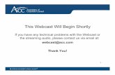 This Webcast Will Begin Shortly - Association of Corporate ...webcasts.acc.com/handouts/3.22.12_Webcast_Slides.pdf · This Webcast Will Begin Shortly If you have any technical problems