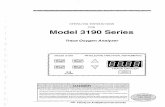 OPERATING INSTRUCTIONS FOR Model 3190 Series - …mmrc.caltech.edu/VacAt/teledyne O2 analyzer 3190.pdf · 2013-10-11 · OPERATING INSTRUCTIONS FOR Model 3190 Series Trace Oxygen