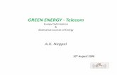 green energy telecom - GISFI energy...GREEN ENERGY ‐Telecom ... The connectivity between RRH and Base Band can be Fiber based ... UMTS Node B macro/fiber 1300W 1700W 4kW l d 2 5kW