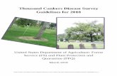 Thousand Cankers Disease Survey Guidelines for … Cankers Disease Survey Guidelines for 2018 . ... Tennessee infestation was believed to be at least 10 years old at the time of ...
