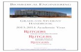 2013-2014 Academic Yearsoe.rutgers.edu/sites/default/files/imce/BMEGradHandbook813.pdf · 2013-2014 Academic Year *September 2013 Edition* ... Prabhas V. Moghe . ... • Princeton-Rutgers