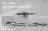 Heat Box #16278 Wärmebehälter für 2CB Kartusche, 200 ml ...BA_HeatBox_A5_scr… · 1 Heat Box #16278 Wärmebehälter für 2CB Kartusche, 200 ml Réservoir chauffant pour 2CB cartouche,