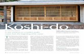 K ¯o s h i - d o - Popular Woodworking Magazine · K ¯o s h i - d o 48 popular woodworking magazine October 2013 T he okshi¯ -do form (a latticed door) has existed since ancient