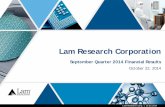 Lam Research Corporation - zonebourse.com€¦ · compared to the semiconductor industry, ... and wafer fab equipment (“WFE”) ... conditions in the semiconductor industry and
