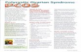 Polycystic Ovarian Syndrome - ENCOGNITIVE.COM Ovarian Syndrome.pdf · Polycystic Ovarian Syndrome by Claudette Wadsworth Polycystic ovarian syndrome is one of the most common hormonal