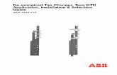 De-energized Tap Changer, Type DTU Application ... · The type DTU tap changer is built in three standard configurations based on vertical tap decks. ... total). The two vertical