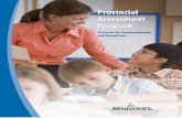 Provincial Assessment Program - New Brunswick · Provincial Assessment Program Protocols for Accommodations and Exemptions April 2010 Revised April 2012 Assessment and Evaluation