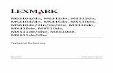 MS310d/dn, MS312dn, MS315dn, MS410d/dn, MS415dn, …publications.lexmark.com/publications/pdfs/2007/mx310dn/TechRef/... · Edition notice May 2014 The following paragraph does not