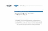 Licensing: Financial requirements - ASICdownload.asic.gov.au/media/4488102/rg166-published-21-september... · REGULATORY GUIDE 166 Licensing: Financial requirements . September 2017