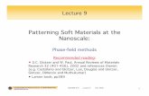 Patterning Soft Materials at the Nanoscaleerjank/Lectures/557/557-Lecture9-TDGL.pdf · Computational Nanoscience of Soft Materials ChE/MSE 557 Lecture 9 Fall 2006 1 ... Patterning