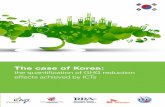 The case of Korea: the quantification of GHG reduction ... · The case of Korea: the quantification of GHG reduction effects achieved by ICTs i Table of contents Page Executive summary