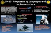 with use procedure Hello is begin Put Line(Hello, world ... · SI413: Programming Languages and Implementations MIDN Kevin Lees, ... Find difference between ... Java, C++ Functional:
