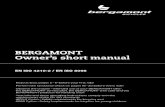 BERGAMONT Owner’s short manual · Your bike and these operating instructions comply with the ... 2 Seat post 3 Seat post clamp ... 1731 Bell 1813 Handlebars 19 Brake lever