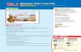 18.1 Measure Time Intervals - Houston Independent School ... · 18.1 Measure Time Intervals How can you measure elapsed time in minutes? One Way Use a number line. STEP 1 Find the