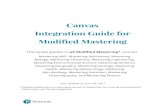 Canvas Integration Guide for Modified Mastering€¦ · Canvas Integration Guide for Modified Mastering ... Biology, Mastering Chemistry, Mastering Engineering, Mastering ... Mastering