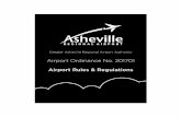 Greater Asheville Regional Airport Authority · GREATER ASHEVILLE REGIONAL AIRPORT AUTHORITY ORDINANCE ORDINANCE NO: 201701 ... 5.25 Foreign Object Damage/Debris (FOD) – shall mean