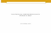 NATIONAL MICROFINANCE POLICY 2017 - Fedha English 3.pdf · National Microfinance Policy 2017 viii DEFINITION OF TERMS “Agent banking” means the business of providing banking services