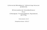 Procedural Guidelines For Cheque Truncation System (CTS) Procedural... · Procedural Guidelines For Cheque Truncation System ... to inter-alia suggest an appropriate model for cheque