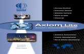 Access Control • Intrusion Alarms • Elevator Control ... AxiomLite 2012.pdf · • Access Control • Intrusion Alarms • Elevator Control • CCTV & DVR ... IRC-2000-4 or later