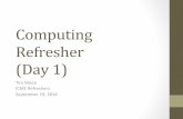 computing Refresher (day 1) - Stanford Universitytym1/refresher/materials/computing_slides.pdf · • Navigate with the Unix command line ... (hp:// ) ... • Very useful to print
