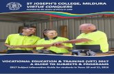ST JOSEPH’S COLLEGE, MILDURA€¦ · ST JOSEPH’S COLLEGE, MILDURA ... programs combine general VCE ... , equity and wellbeing of everyone at the relevant teaching and