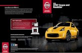 370Z Coupe and Roadster - nissanusa.com · • 18" Black-finish aluminum-alloy wheels ... • LED illuminated Z side marker emblems • Front chin aero deflector • Body-color rear