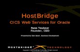 CICS Web Services for Oracle - zseriesoraclesig.org teubner... · – Allows CICS transactions and programs to be invoked and deliver ... – Enhanced MRO and MQ Support – Integrated