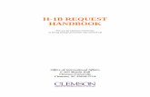 H-1B REQUEST HANDBOOK - Clemson Universitymedia.clemson.edu/ia/services/h1b_request_handbook.pdf · H-1B REQUEST HANDBOOK . For use by Clemson University . in hiring foreign personnel