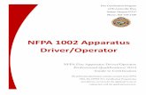 NFPA 1002 Apparatus Driver/Operator - oregon.gov · (30) “NFPA Apparatus Equipped with an Aerial Device” means a Fire Service Professional who has met the requirements of Fire