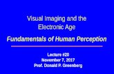 Visual Imaging and the Electronic Age - Computer graphics · Visual Imaging and the Electronic Age ... Fundamentals of Human Perception • Retina, Rods & Cones, Physiology ... •