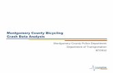Montgomery County Bicycling Crash Data Analysis · Montgomery County Bicycling Crash Data Analysis ... Time of Day / Day of Week Bicycle Crash Analysis 10 08/07/2012 ... half involved