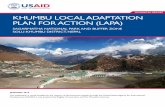 TECHNICAL REPORT KHUMBU LOCAL ADAPTATION …pdf.usaid.gov/pdf_docs/PA00KPHX.pdftechnical report khumbu local adaptation plan for action (lapa) sagarmatha national par k and buffer