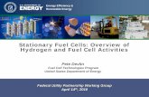 Stationary Fuel Cells: Overview of Hydrogen and … and Fuel Cell Activities ... 1500kW Carbonate FC Installation ... Stationary Fuel Cells: Overview of Hydrogen and Fuel Cell Activities