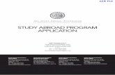 STUDY ABROAD PROGRAM APPLICATIONkorea.studyabroadfoundation.org/apply_now/includes/SAF... · 2015-02-05 · STUDY ABROAD PROGRAM APPLICATION SAF Headquarters Study Abroad ... Tel: